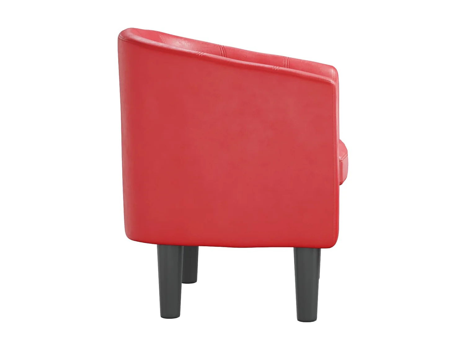 Poltrona couro artificial vermelho PT708700