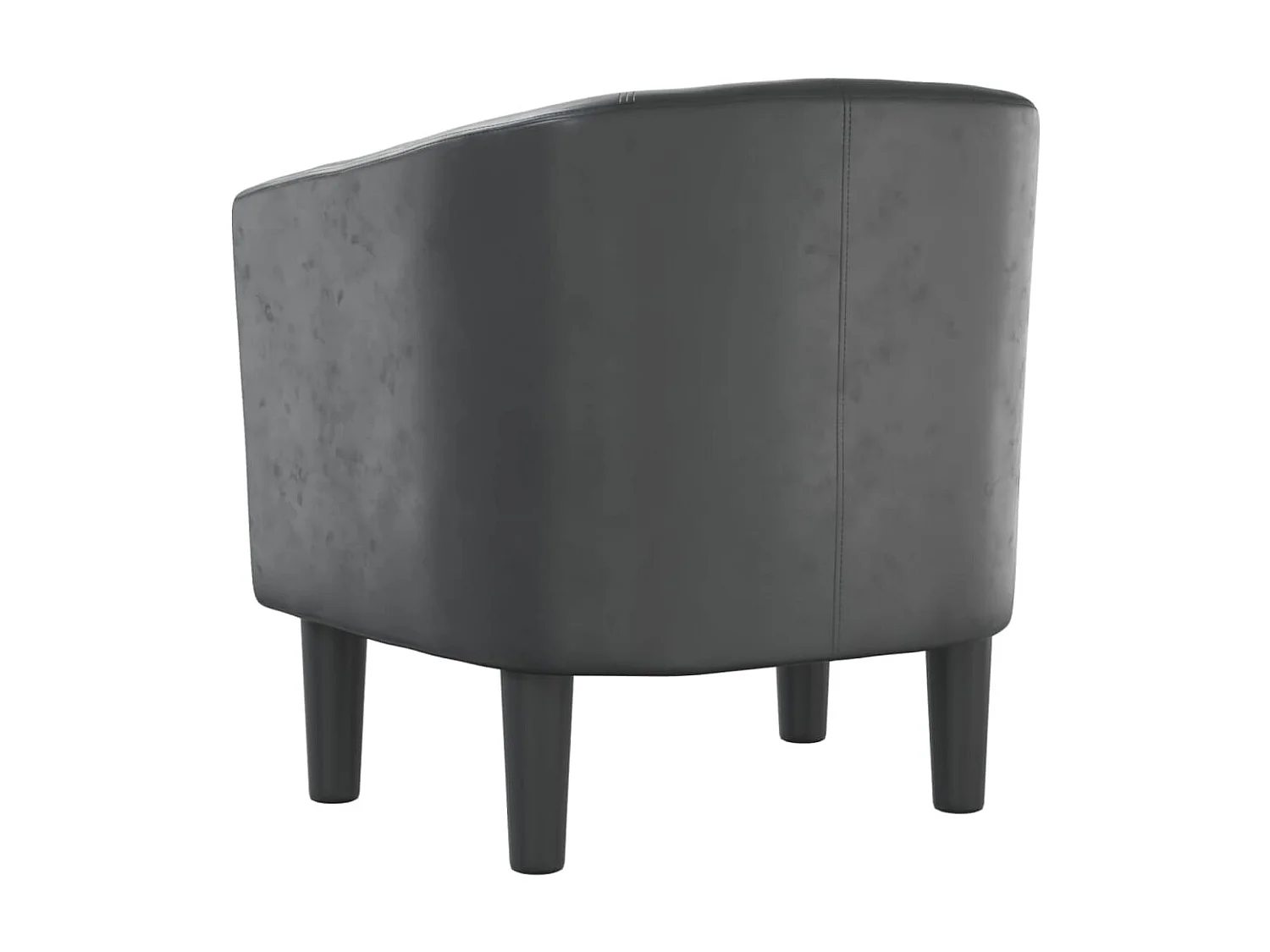 Fauteuil cabriolet moderne gris similicuir SEF86224