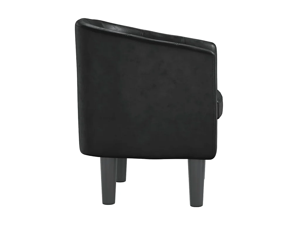 Sillón cuero sintético negro ES78199