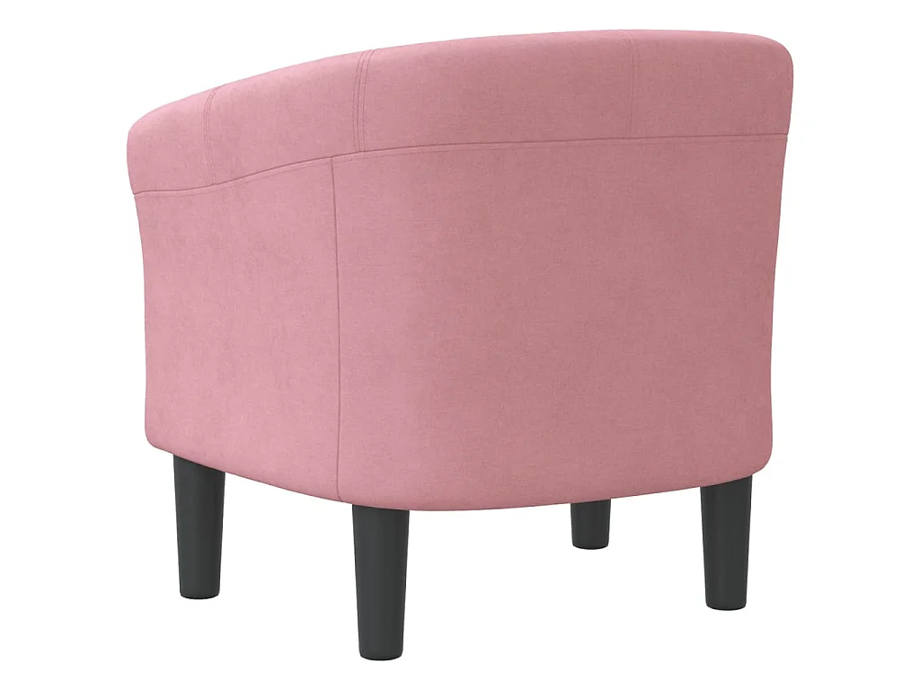 Sillón de terciopelo rosa ES69695