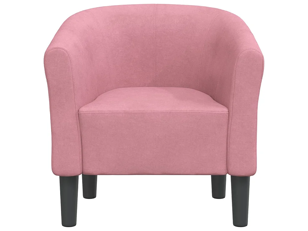 Sillón de terciopelo rosa ES69695