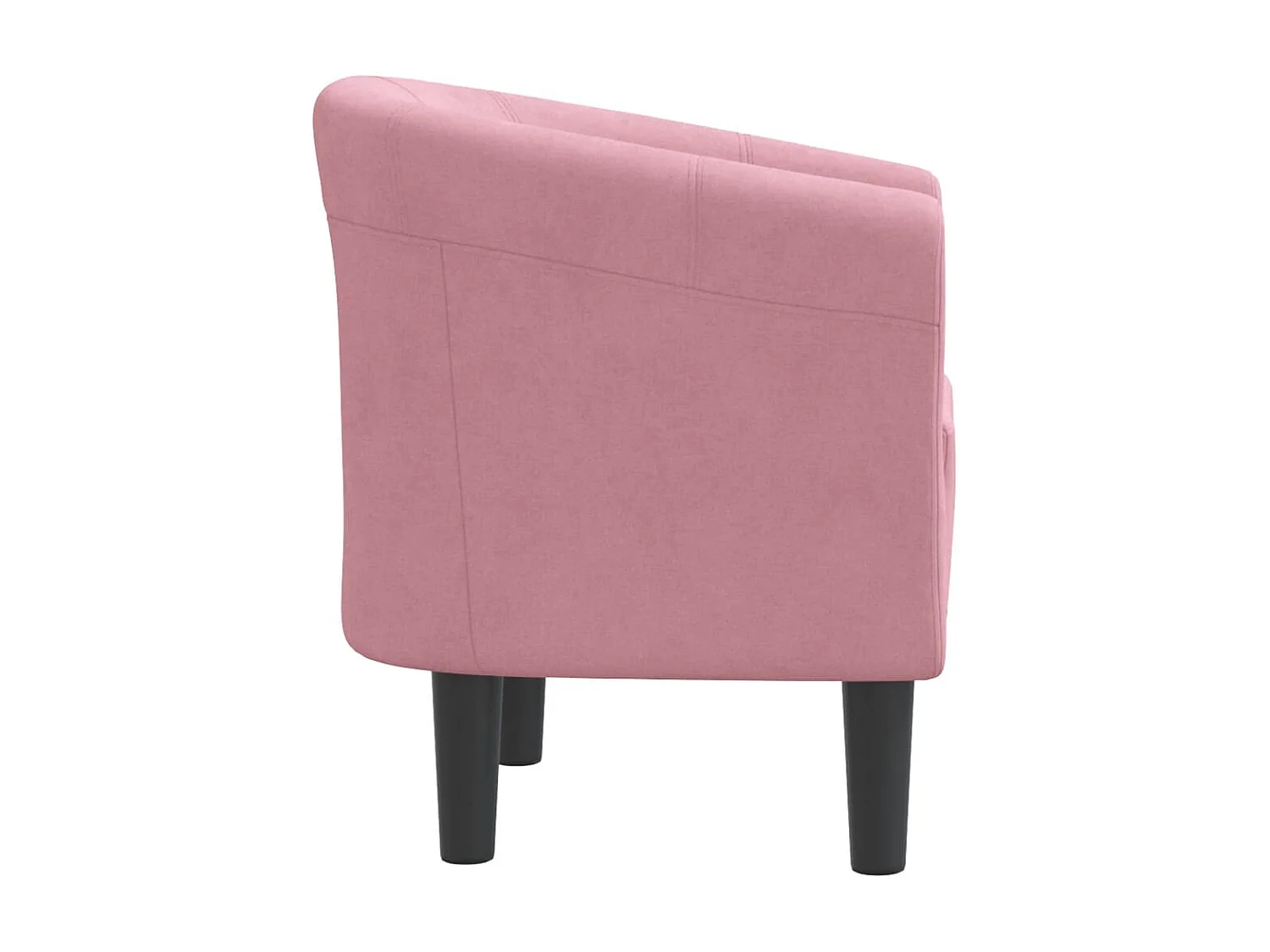 Sillón de terciopelo rosa ES69695