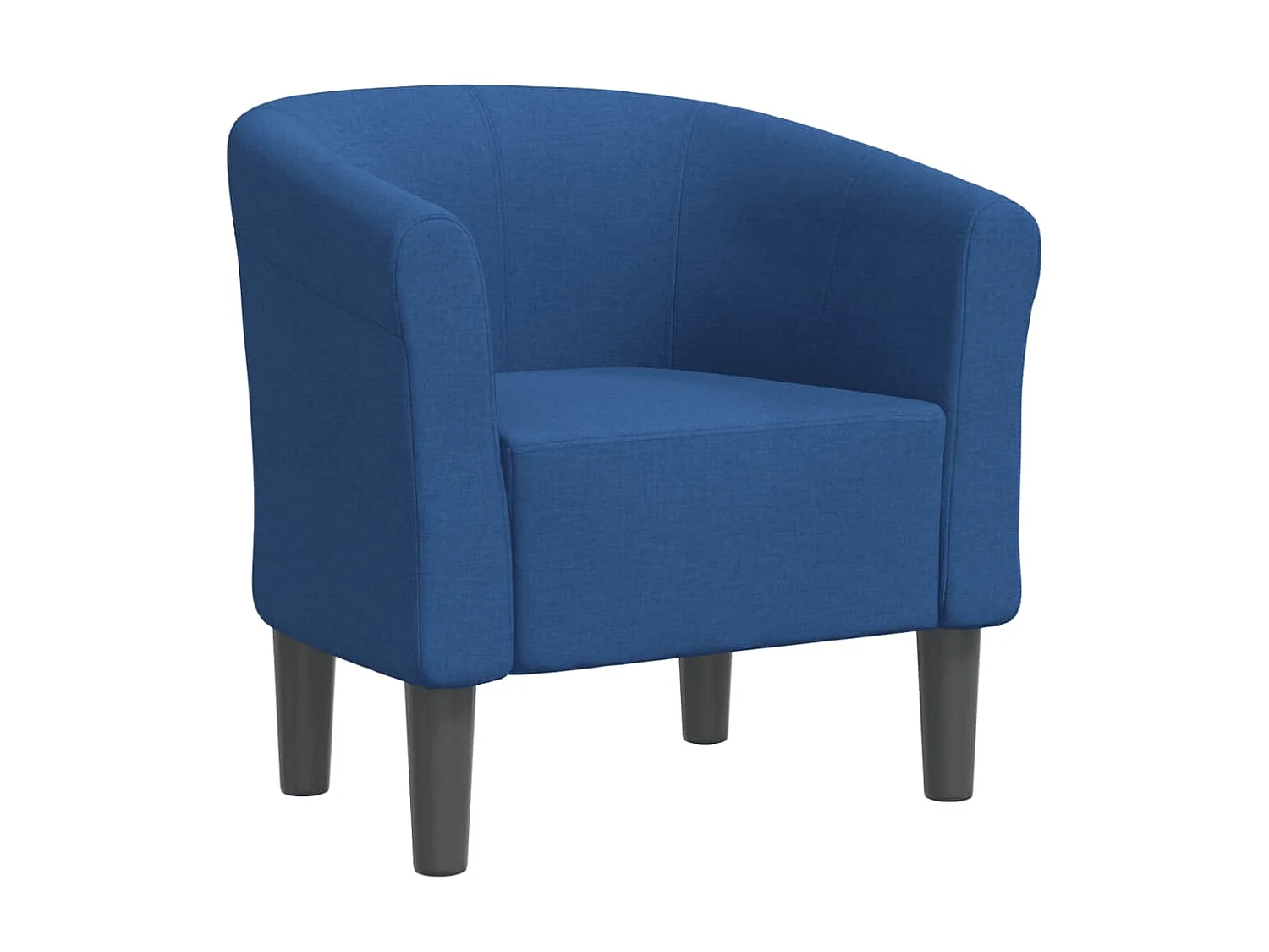 Fauteuil cabriolet moderne bleu tissu SEF30194