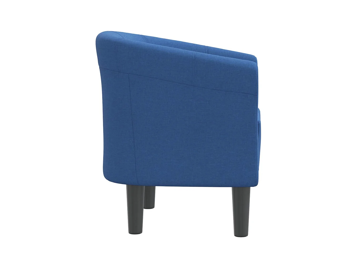 Fauteuil cabriolet moderne bleu tissu SEF30194