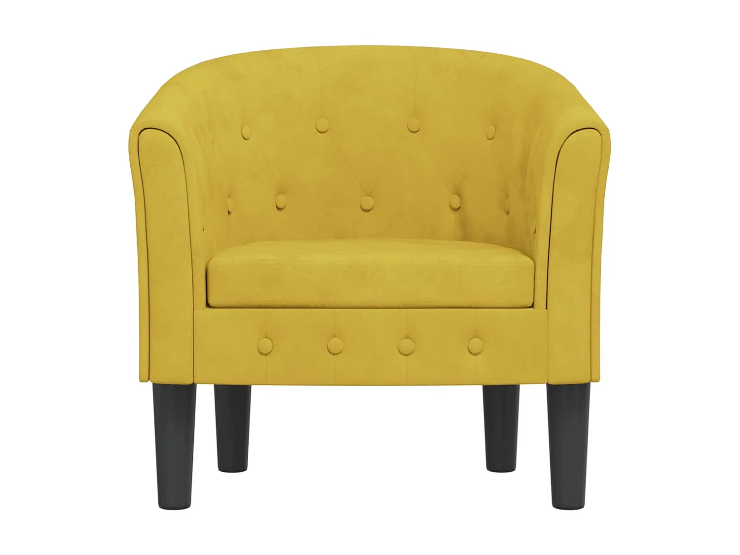 Poltrona veludo amarelo PT494935