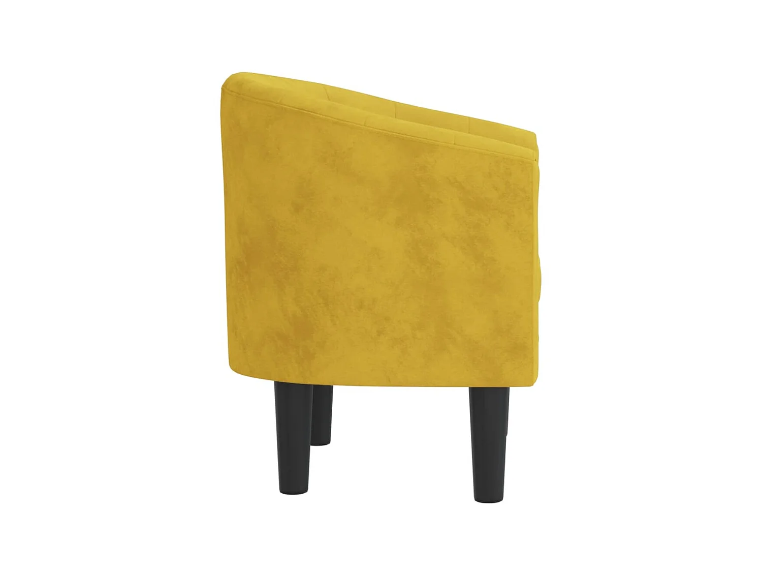 Sillón de terciopelo amarillo ES36151