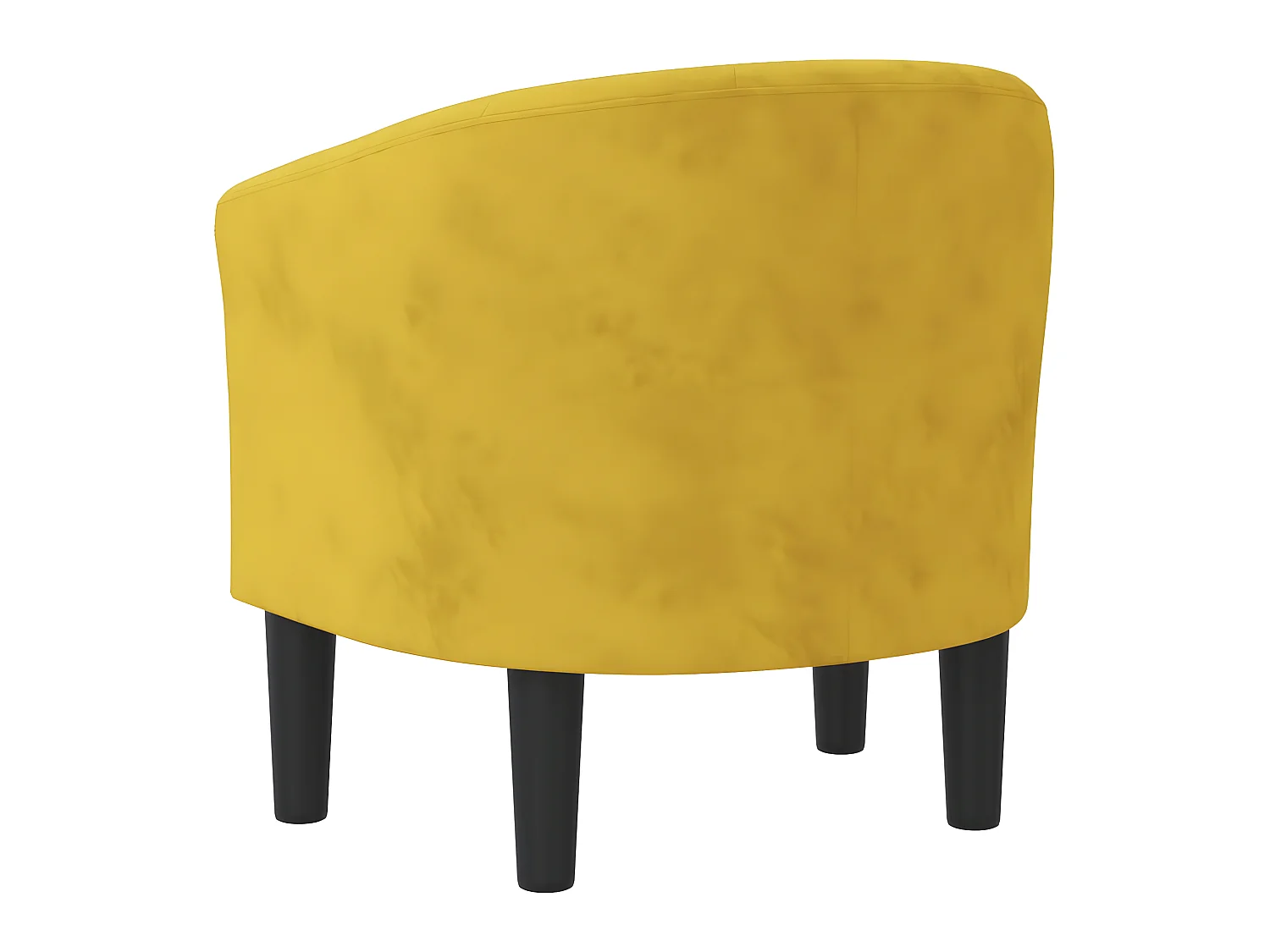 Sillón de terciopelo amarillo ES36151