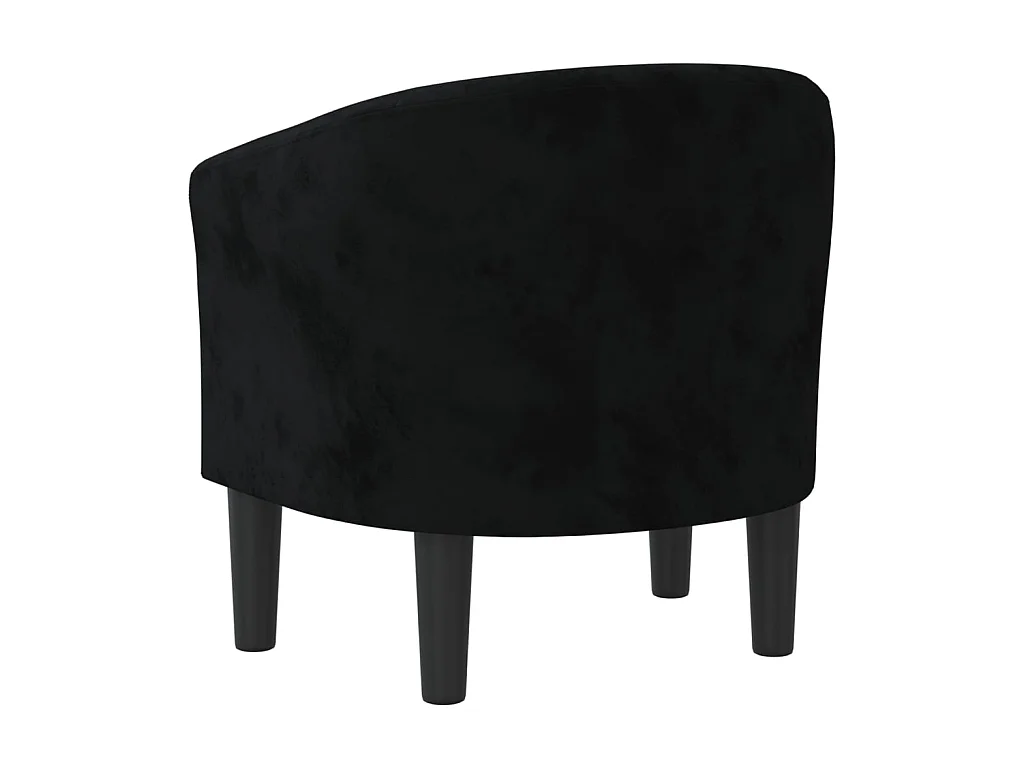 Sillón de terciopelo negro ES45277