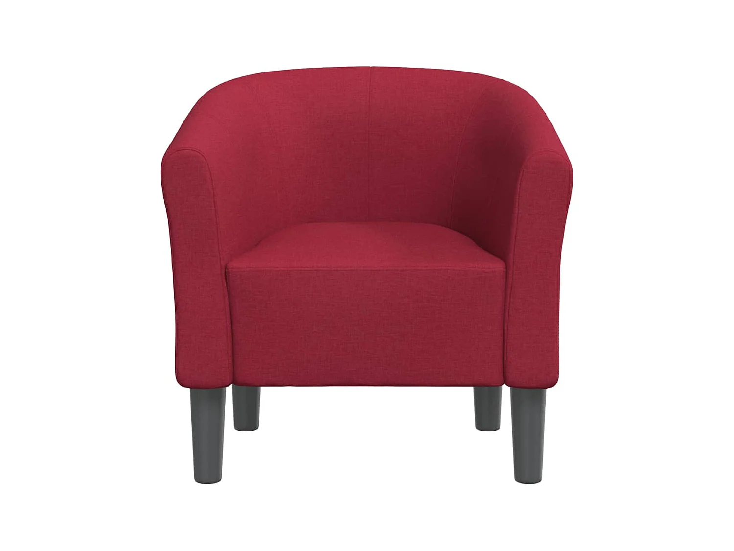 Fauteuil cabriolet moderne rouge bordeaux tissu SEF53506
