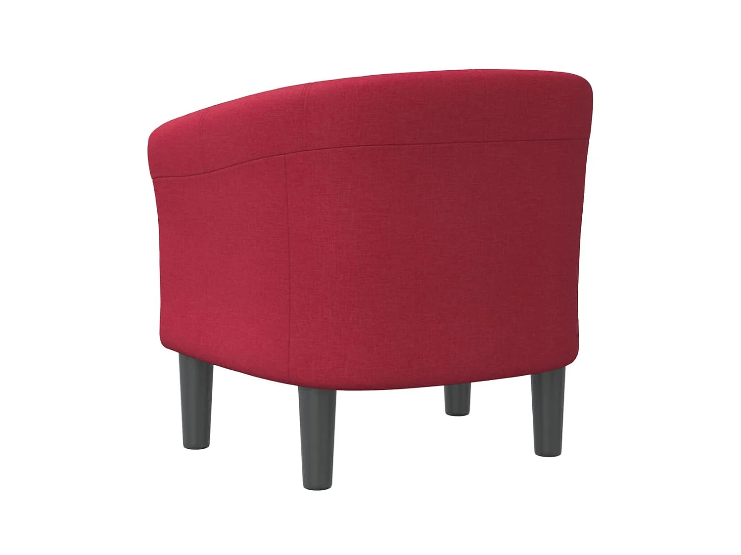 Fauteuil cabriolet moderne rouge bordeaux tissu SEF53506