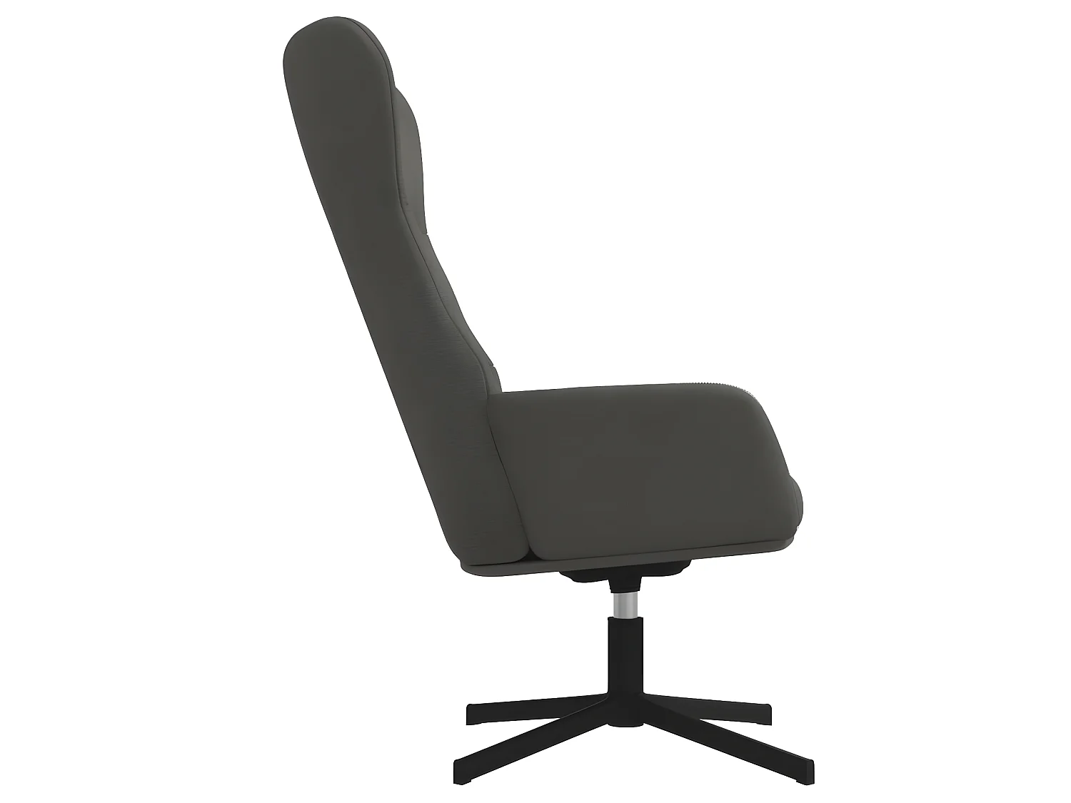 Fauteuil pivotant Gris foncé Velours OIU5151