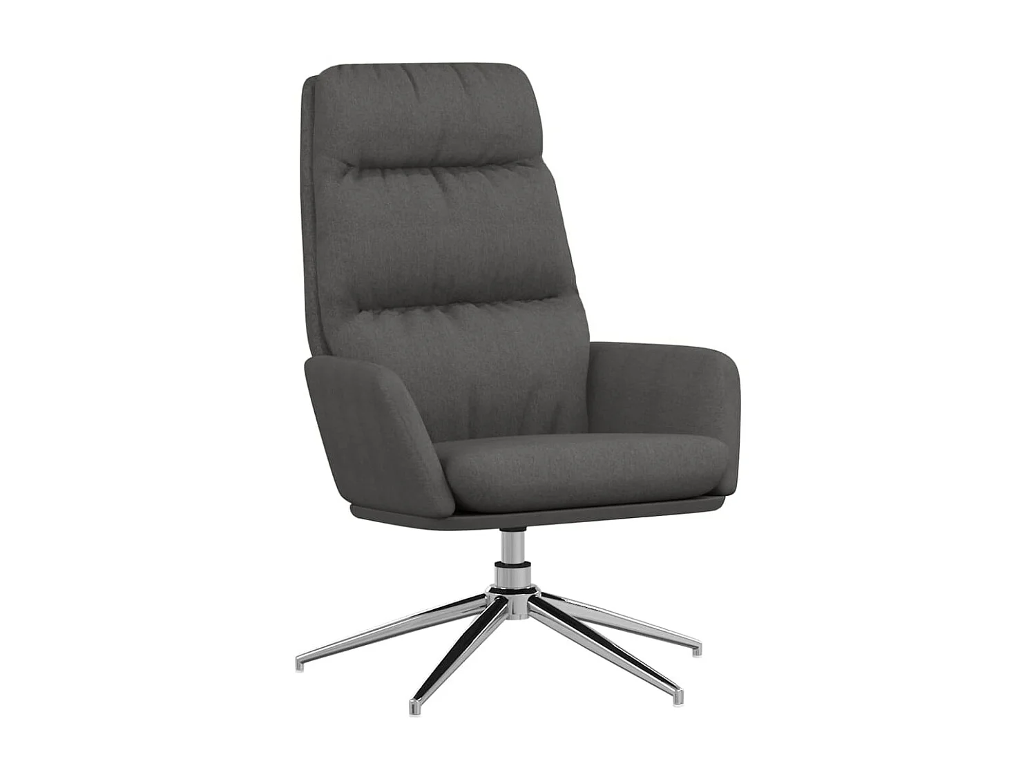 Sillón de relax de tela gris oscuro ES11939