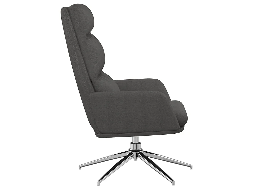 Sillón de relax de tela gris oscuro ES11939