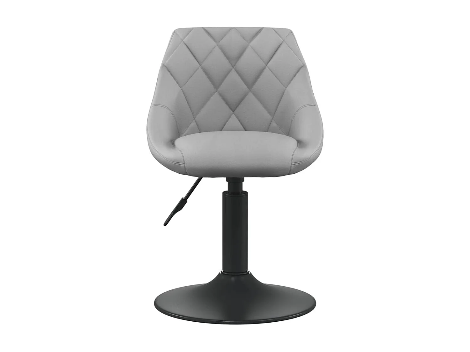 Sillas de comedor giratorias 2 uds de terciopelo gris claro ES82637