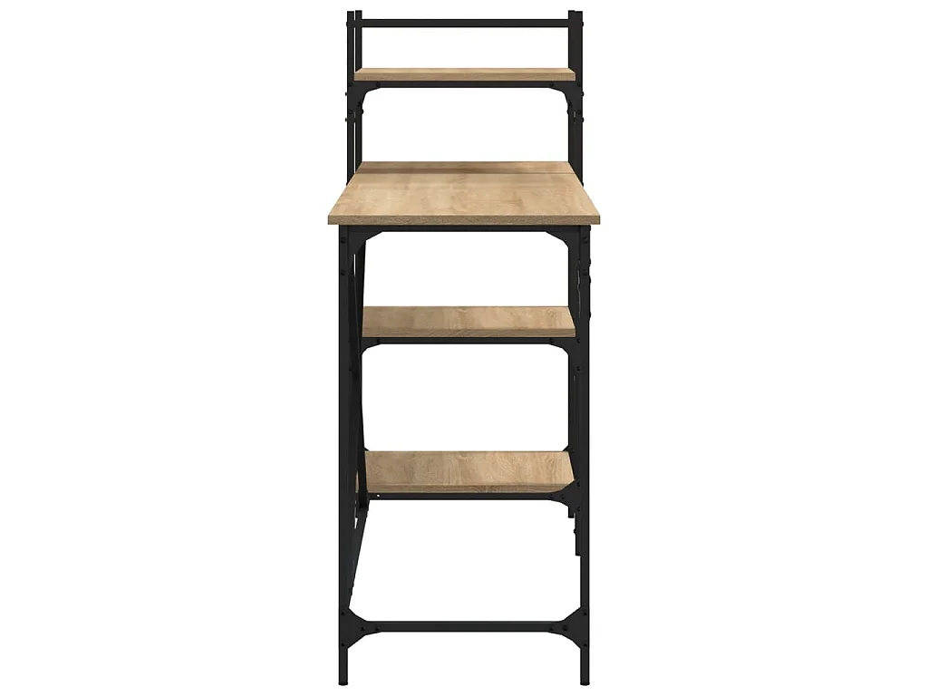 Computerbureau met schappen 120x47x109 cm sonoma eikenkleurig NL964762