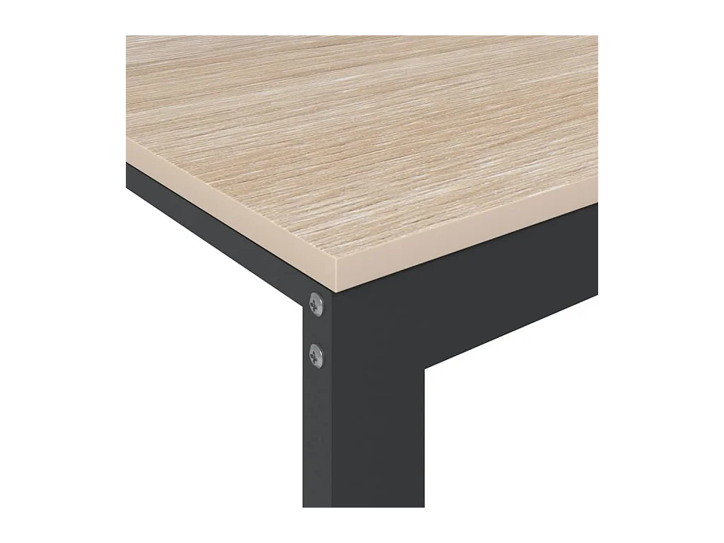 Secretária computador 110x60x73 cm contraplacado preto/carvalho PT132518