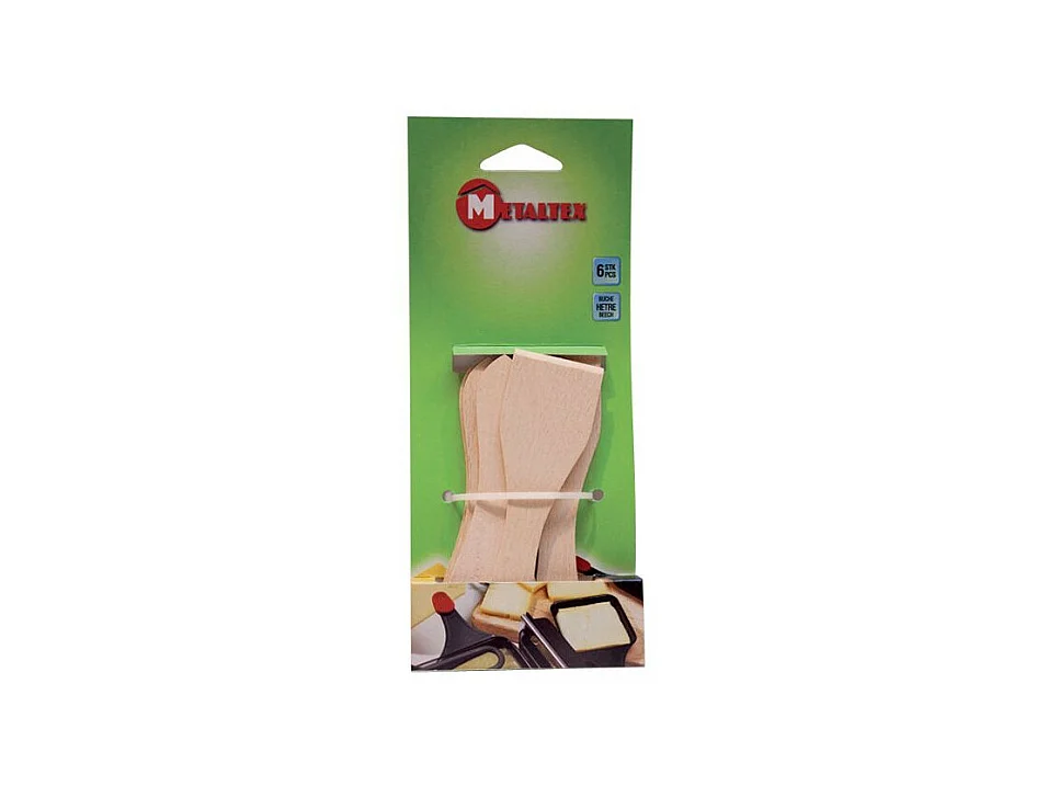 6 spatules à raclette bois METALTEX - 58970358080