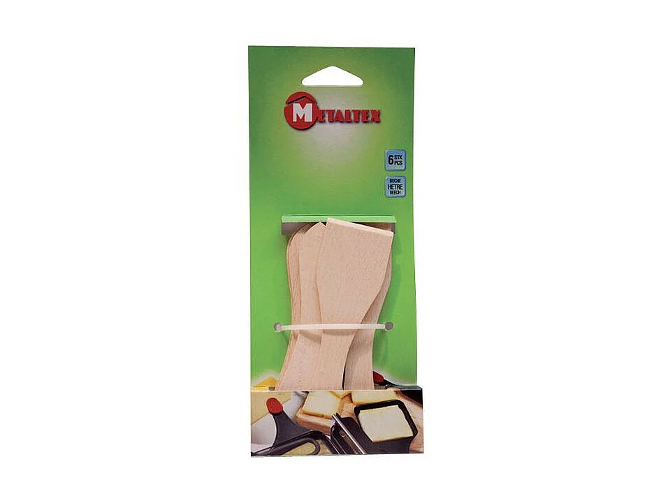 6 spatules à raclette bois METALTEX - 58970358080