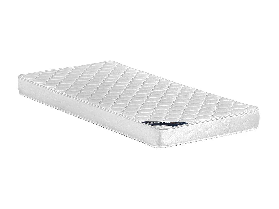 Lit 90 x 190/200 cm avec rangements - Coloris : Naturel + Sommier + Matelas - TENALIA II