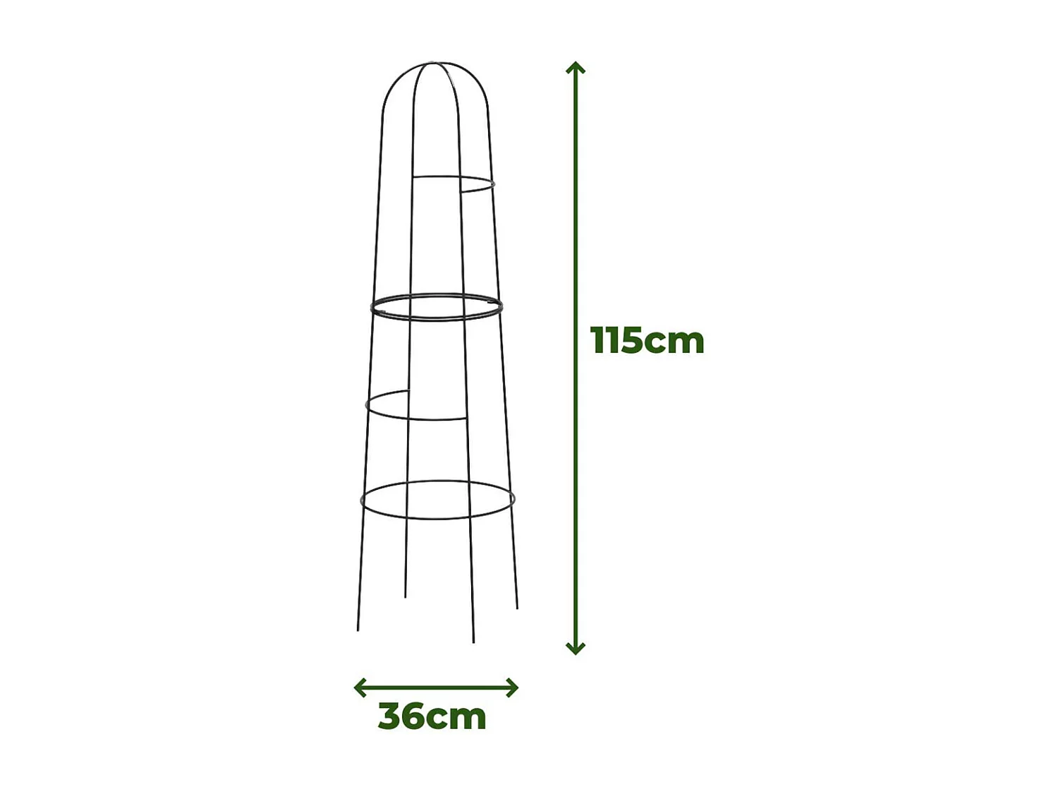 Treillis en acier Castle (Lot de 2)