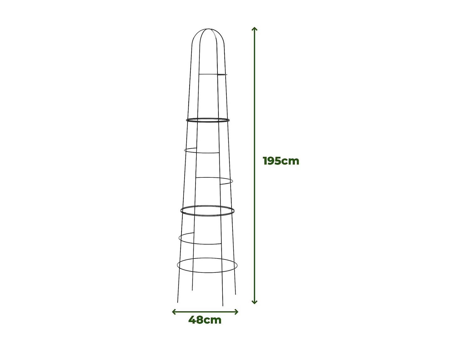 Treillis en acier Castle (Lot de 2)