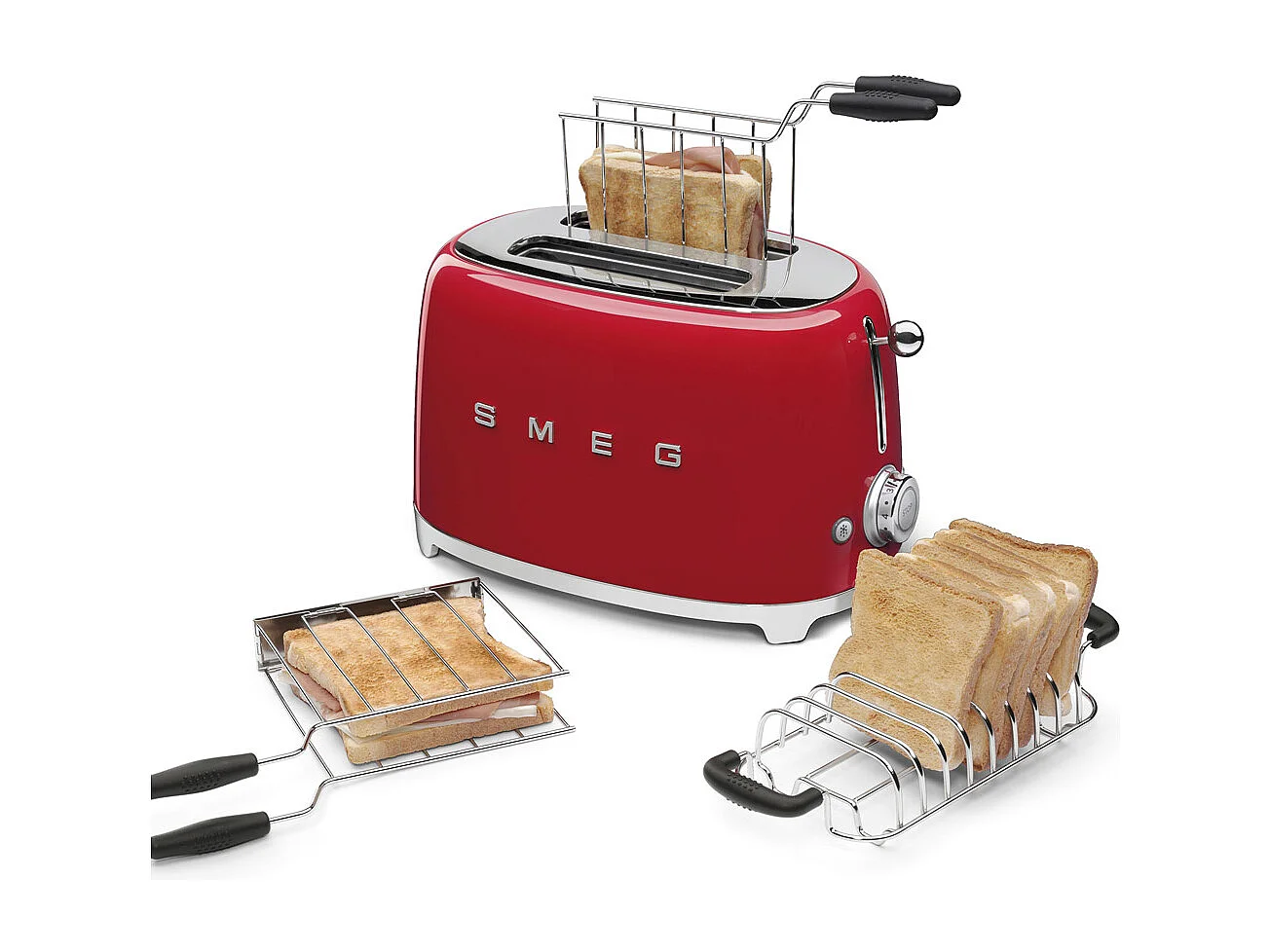 Toaster 2 tranches années 50 rouge