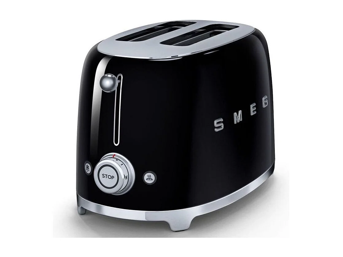 Smeg Tostapane 50's Style pollici“ Nero LUCIDO 2x2 pollici“ TSF01BLEU