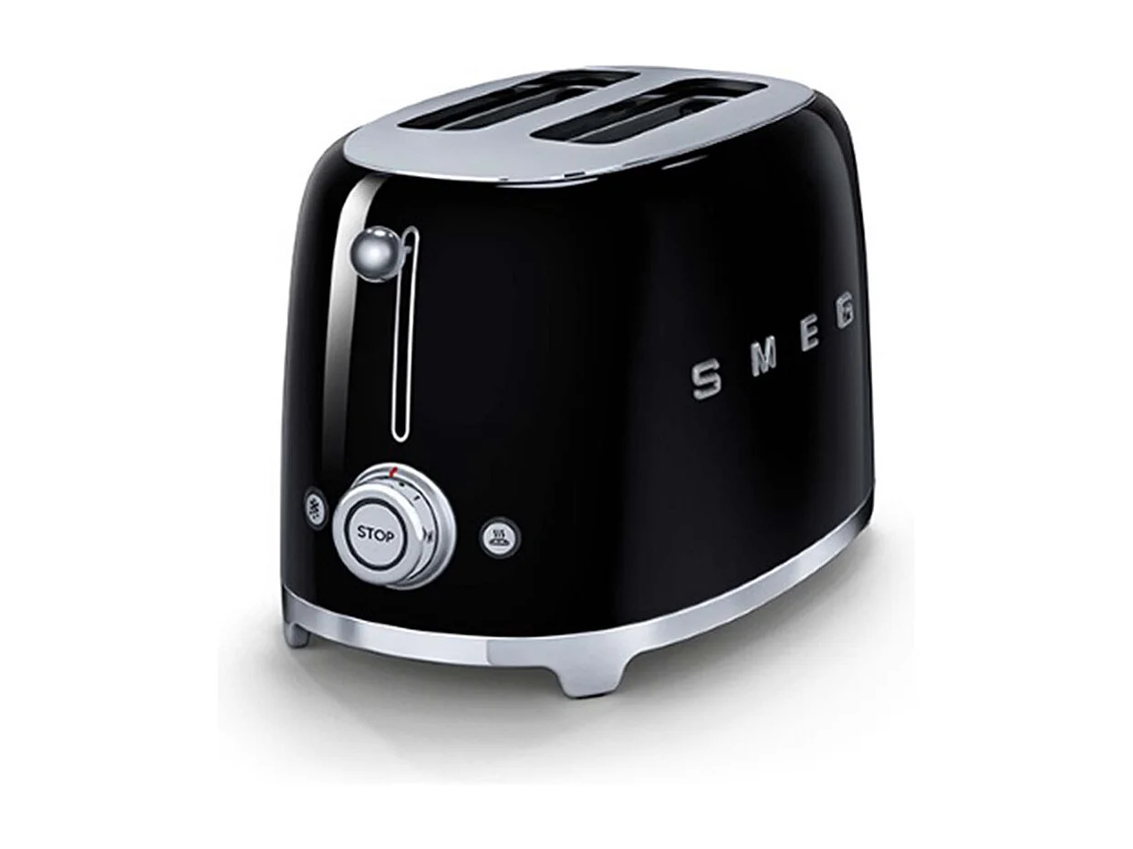 Smeg Tostapane 50's Style pollici“ Nero LUCIDO 2x2 pollici“ TSF01BLEU