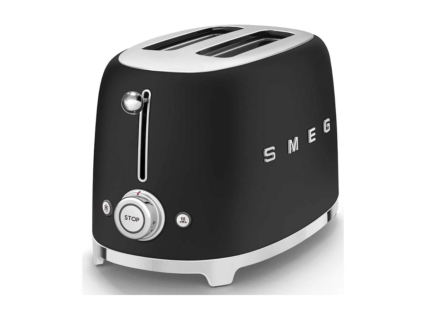 Toaster 2 tranches années 50 noir mat