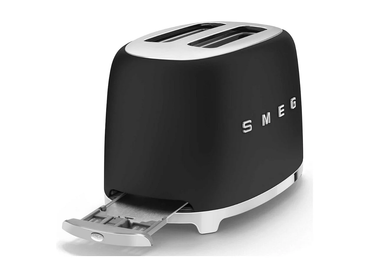 Toaster 2 tranches années 50 noir mat