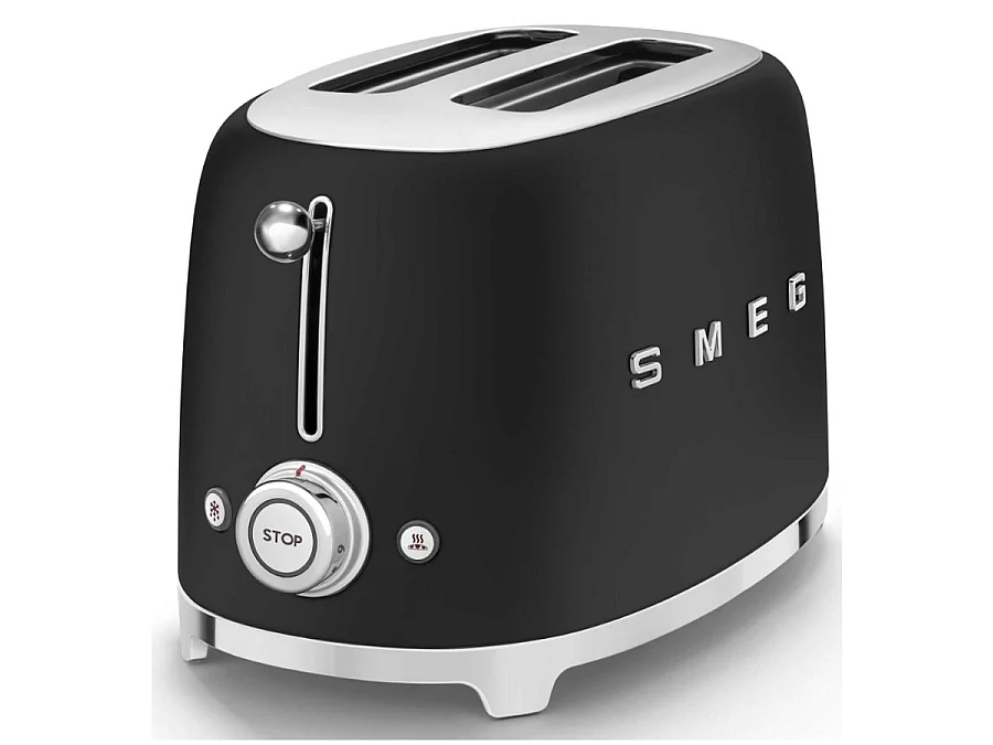 Toaster 2 tranches années 50 noir mat