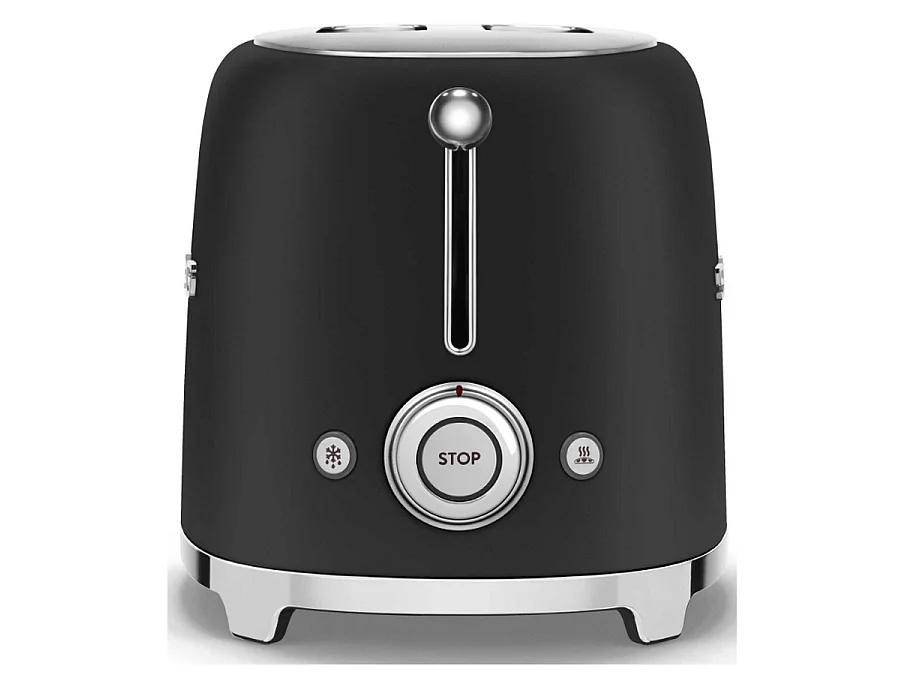 Toaster 2 tranches années 50 noir mat