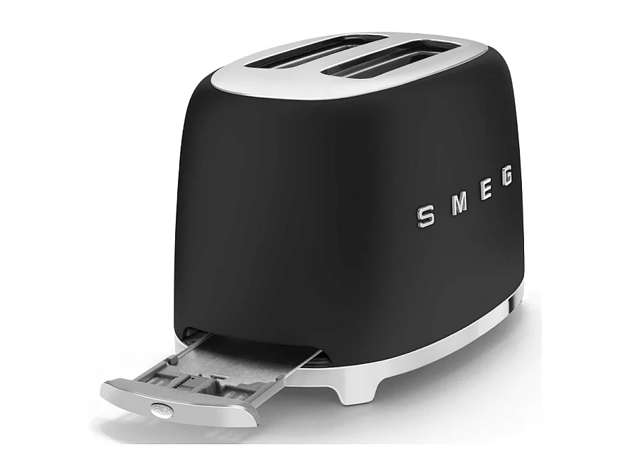 Toaster 2 tranches années 50 noir mat