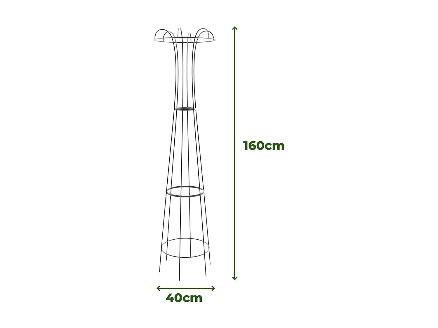 Treilli en acier 40 x 160 cm Obelisk