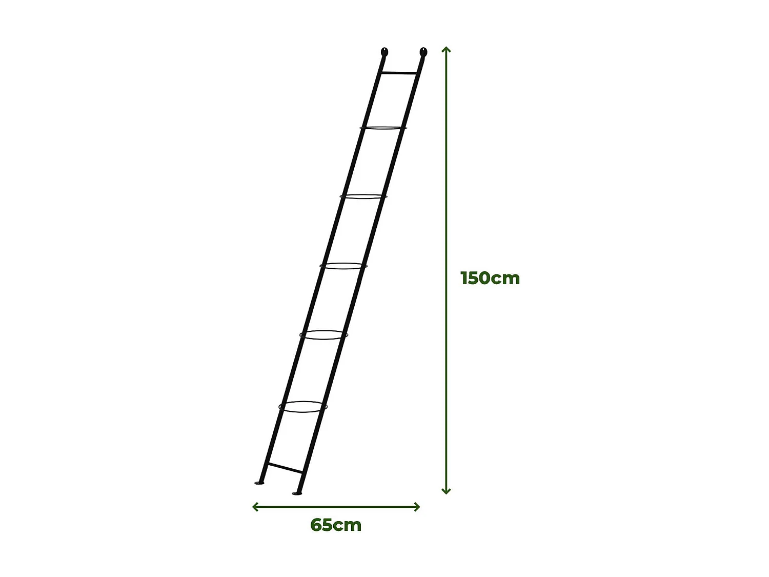 Support à plantes en acier Ladder