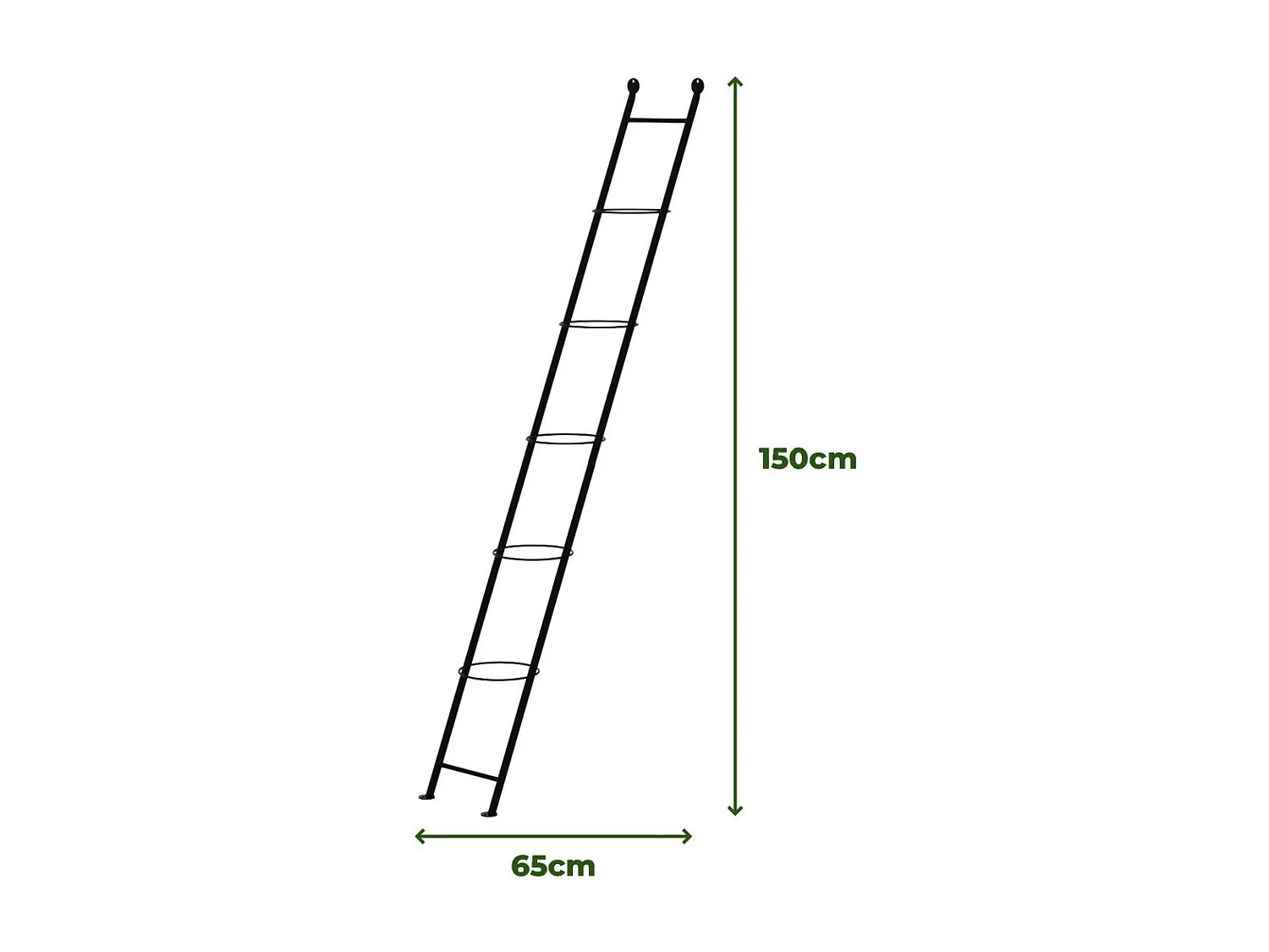 Support à plantes en acier Ladder
