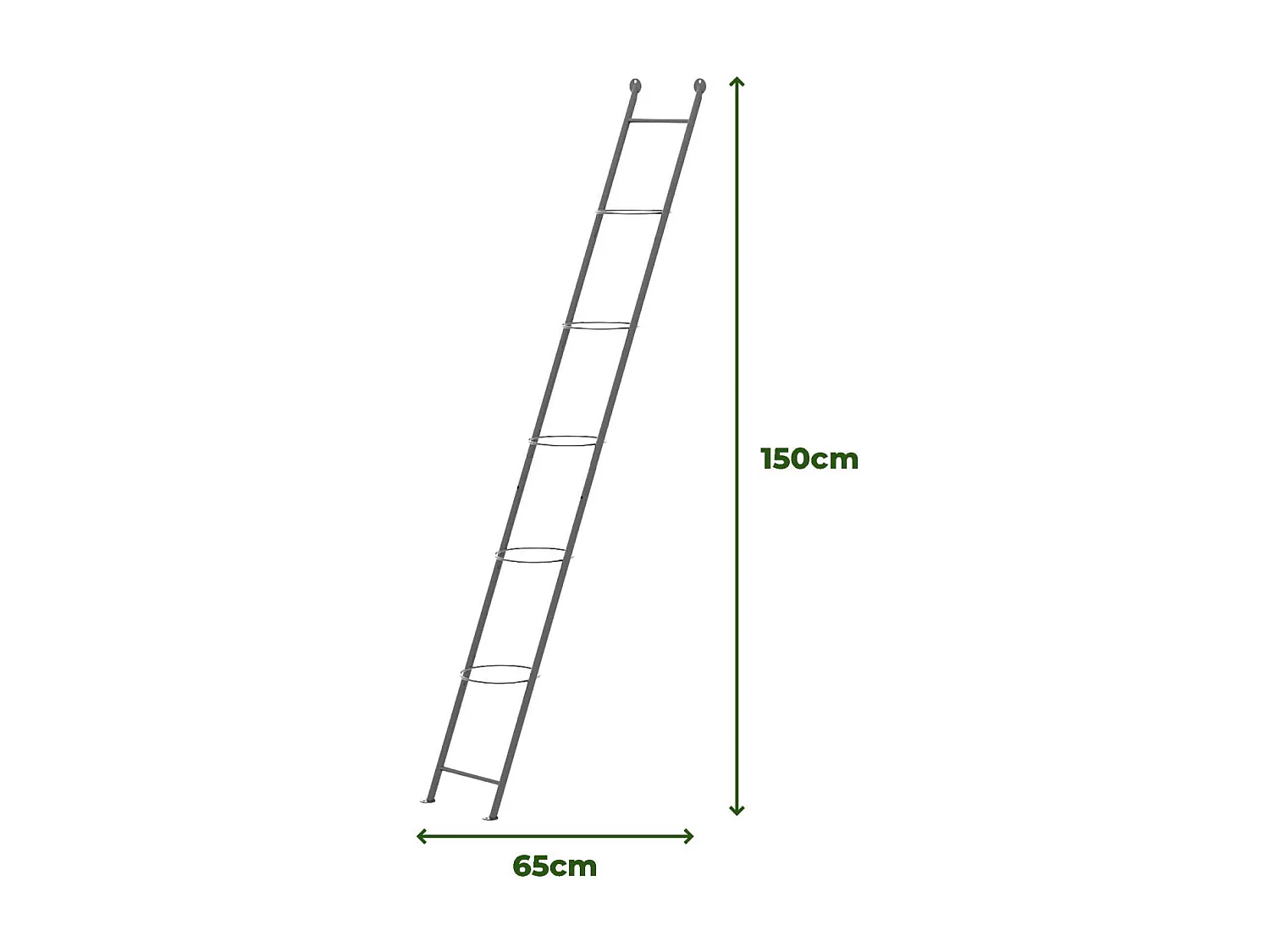 Support à plantes en acier Ladder