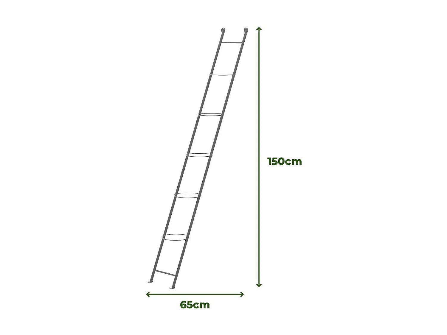 Support à plantes en acier Ladder