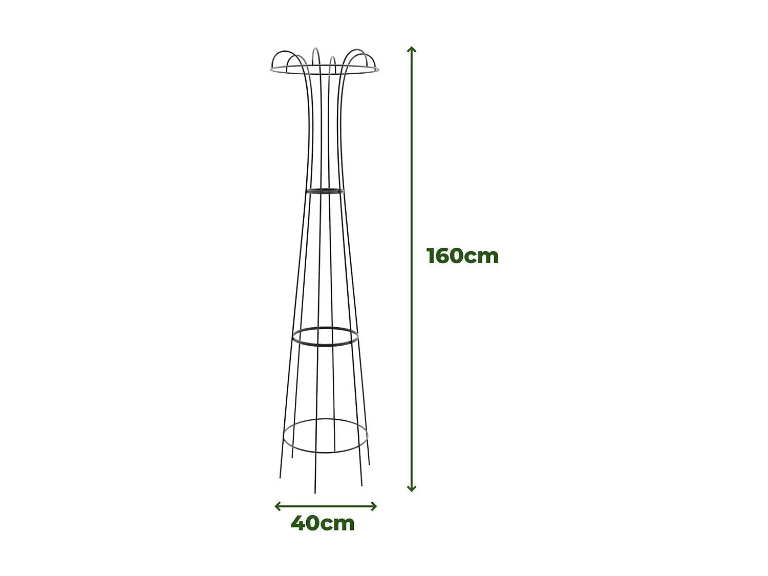 Treilli en acier 40 x 160 cm Obelisk