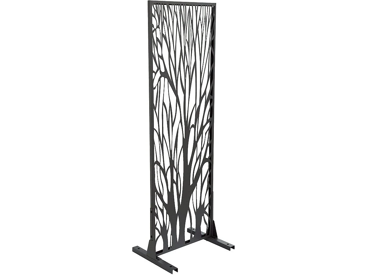 Dekorativer Metallzaun "Tree" 50 x 150 cm - Anthrazit