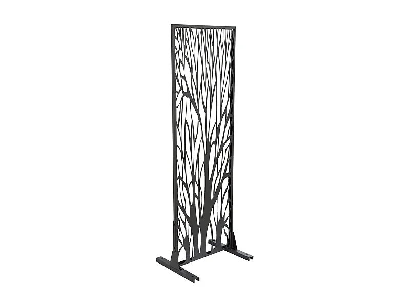 Recinzione metallica decorativa "Tree" 50 x 150 cm - Antracite