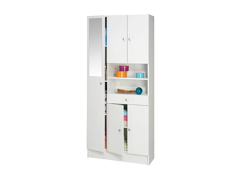 Meuble de salle de bain - Colonne  "Imbattable" - 5 portes  - 1 tiroir