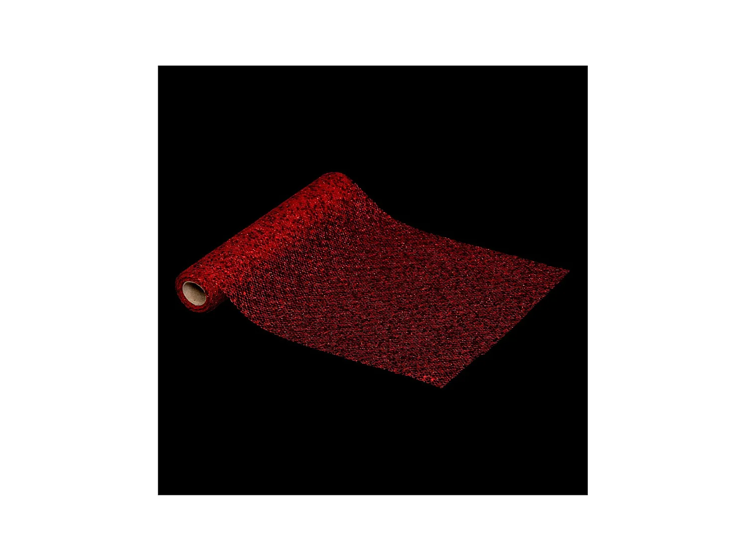 Chemin de Table Sequins "Colorama" 28x300cm Rouge
