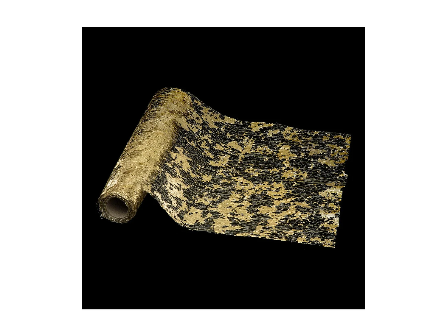 Chemin de Table Tissu "Colorama" 28x500cm Or