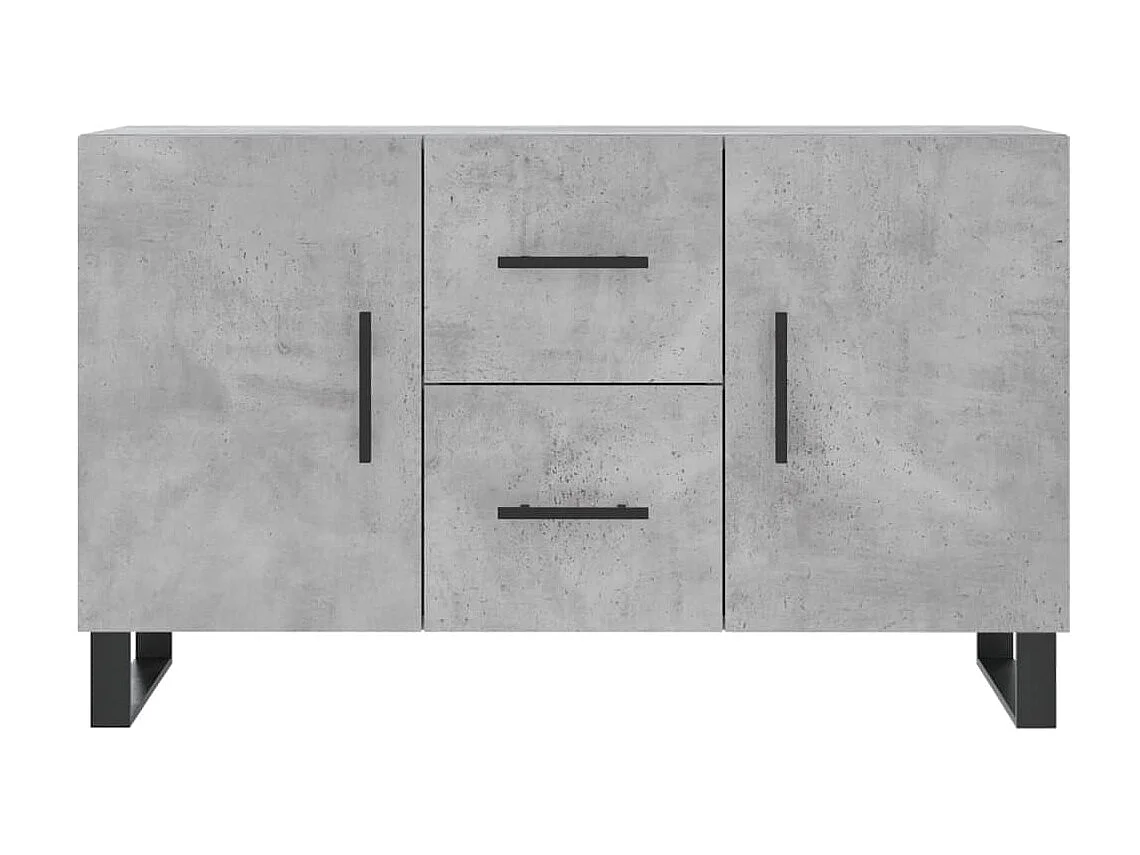 Sideboard Lowboard - Betongrau 100x36x60 cm Holzwerkstoff -RM18333