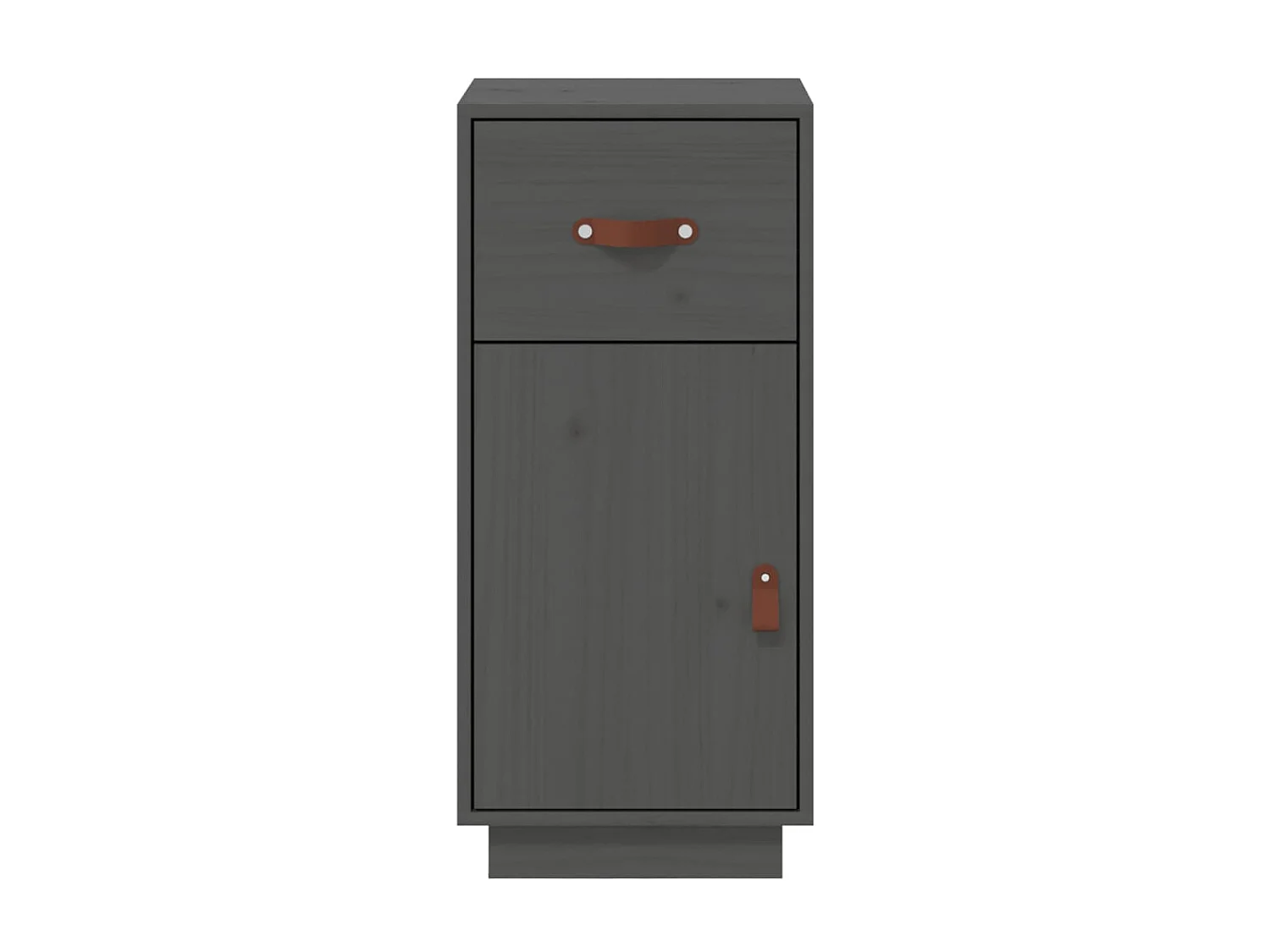 Sideboard Grau - Lowboard 34x40x75 cm Massivholz Kiefer -RM46006