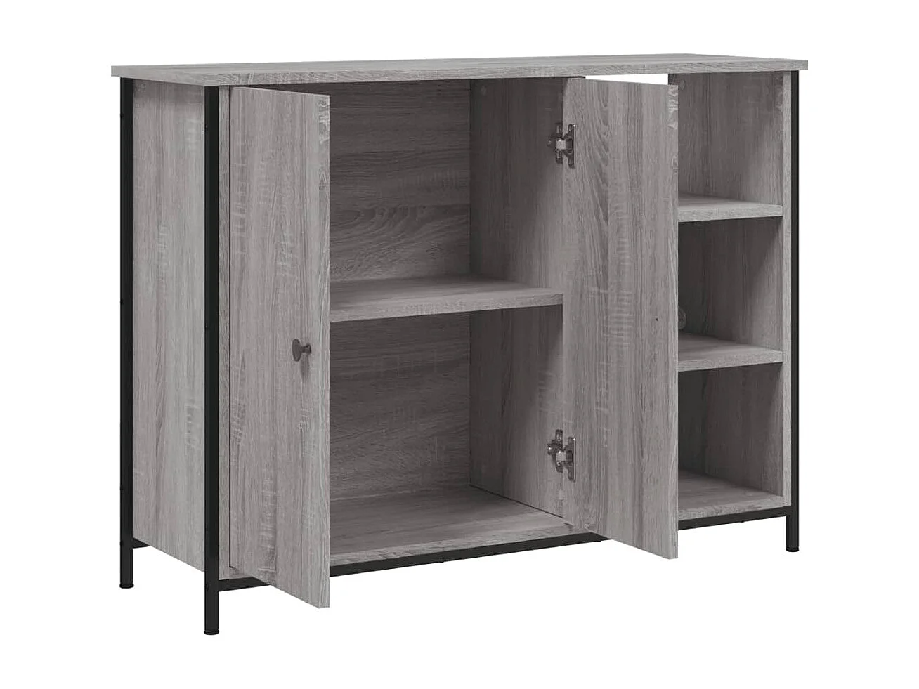 Sideboard Grau Sonoma - Lowboard 100x33x75 cm Holzwerkstoff -RM46186