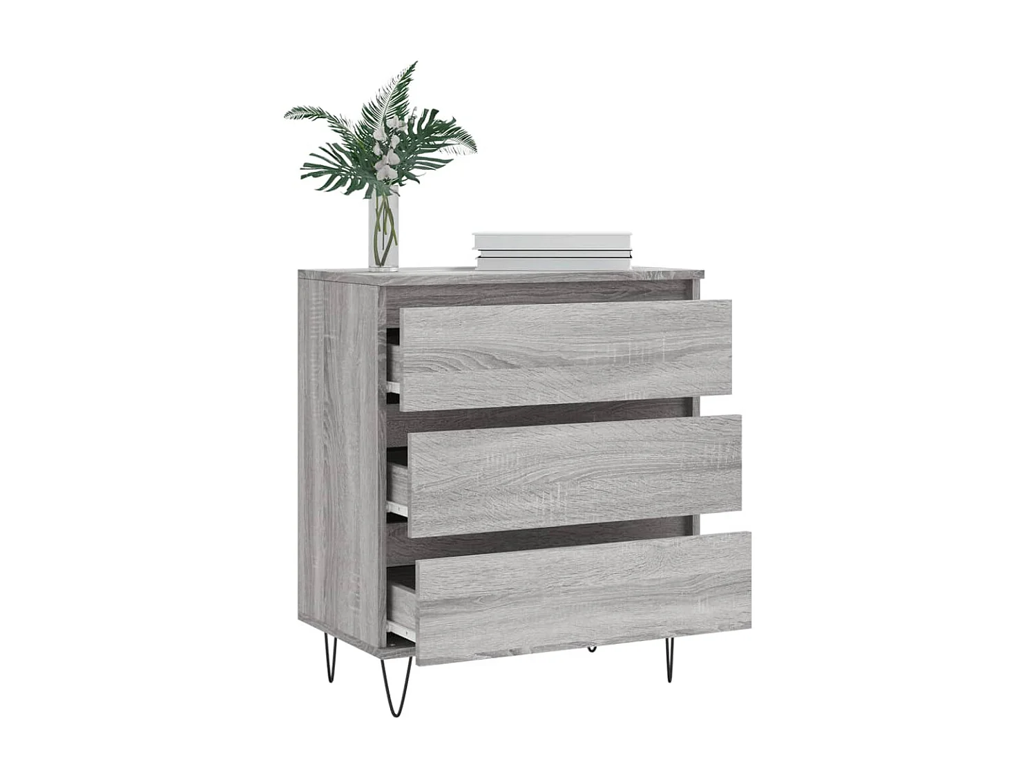 Sideboard Grau Sonoma - Lowboard 60x35x70 cm Holzwerkstoff -RM44239