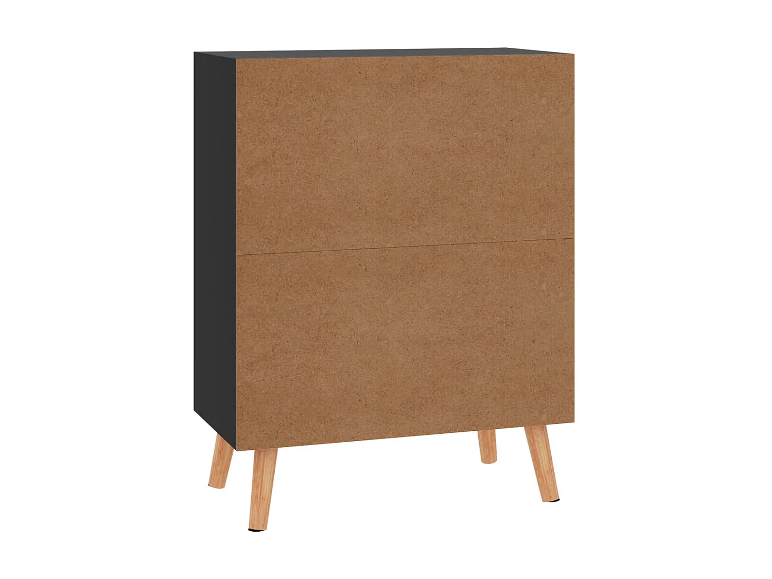 Sideboard Lowboard - Hochglanz-Schwarz 60x30x72 cm Holzwerkstoff -RM27276