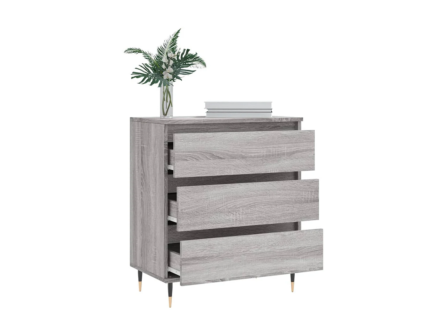 Sideboard Grau Sonoma - Lowboard 60x35x70 cm Holzwerkstoff -RM65702